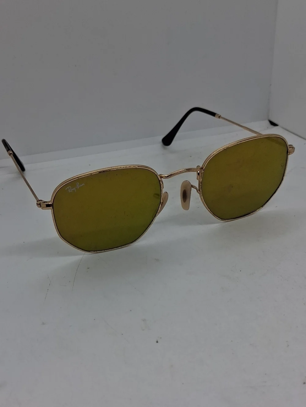 Rayban RB3548 Gold Metal Sunglasses Unisex
